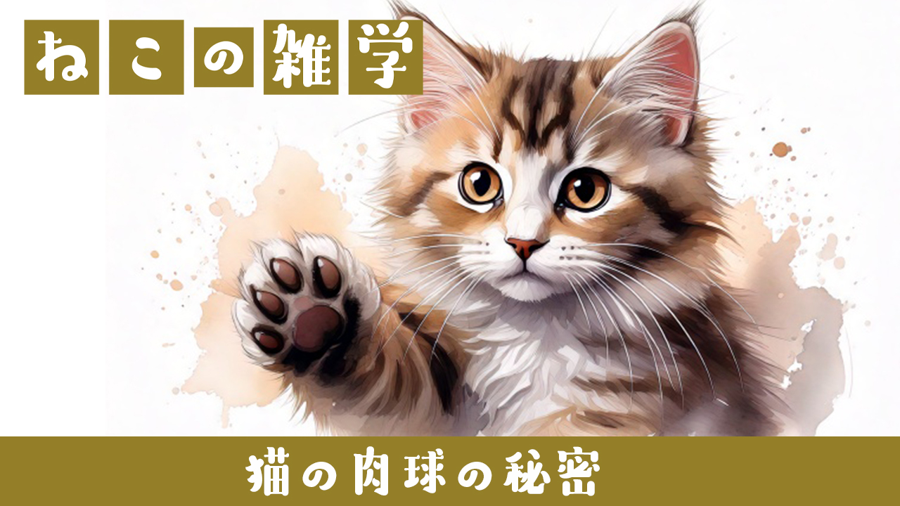 🐱猫の肉球の秘密｜なぜプニプニしてるの？