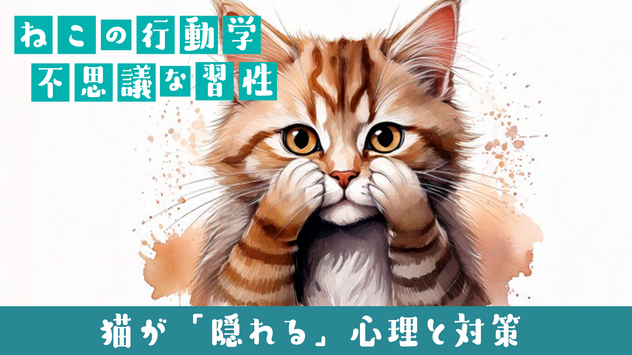 🐱猫が「隠れる」心理と対策|押し入れや暗所が落ち着くワケ