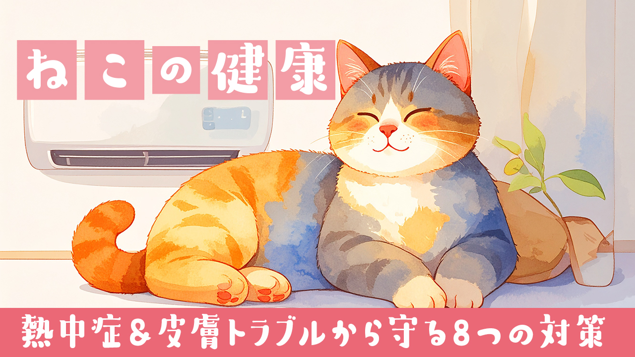愛猫の夏準備｜熱中症＆皮膚トラブルから守る8つの対策