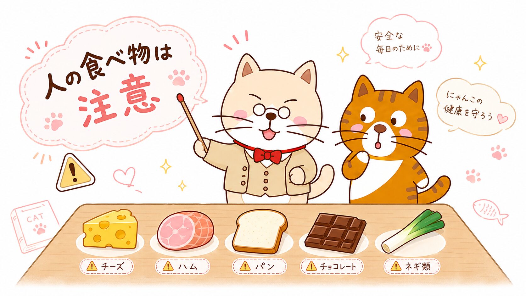 猫に人の食べ物をあげても大丈夫？注意したい食材とその理由をゆず先生が解説