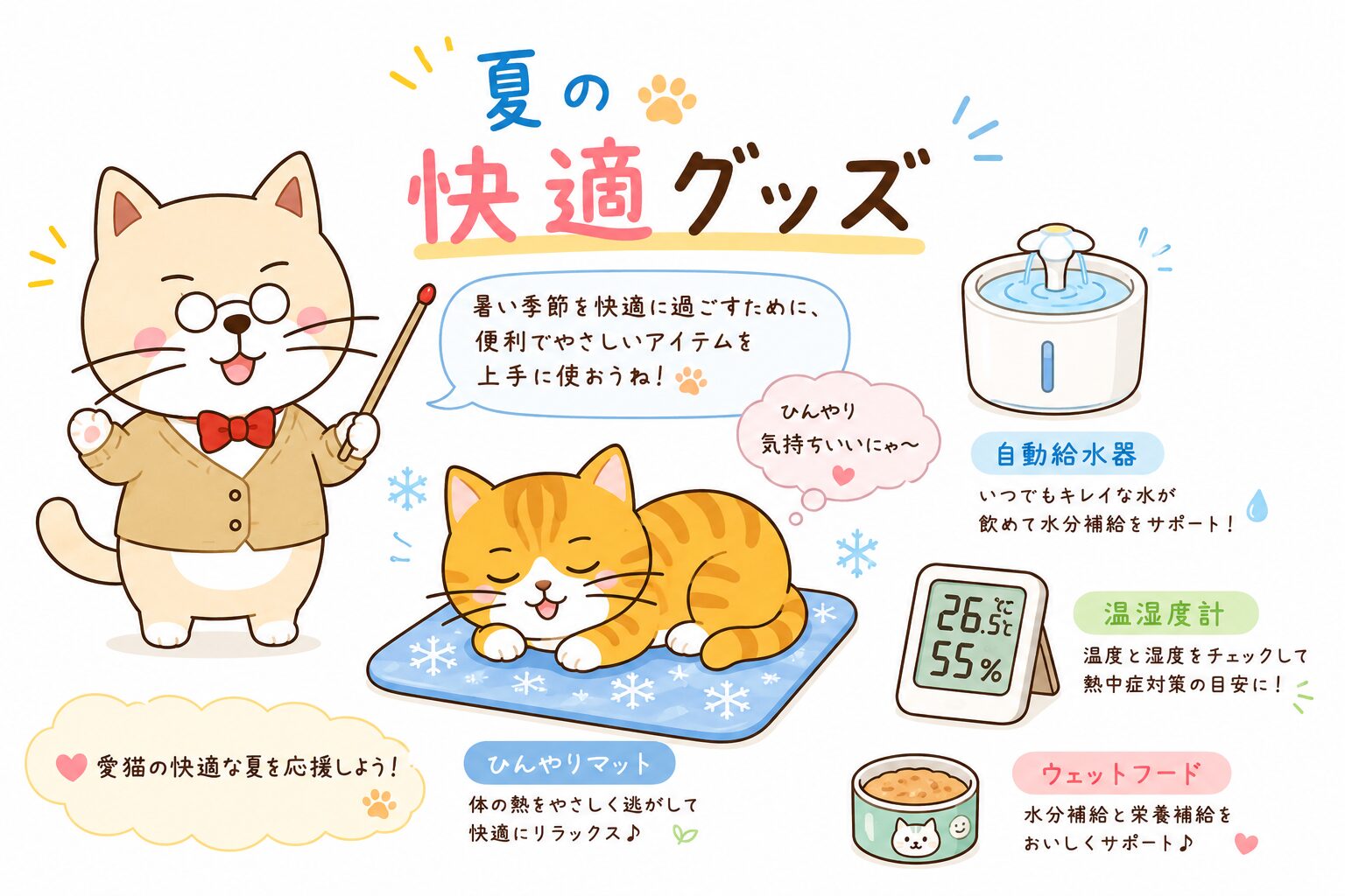 🐱猫の夏バテ対策｜暑い季節を快適に過ごすためにできること