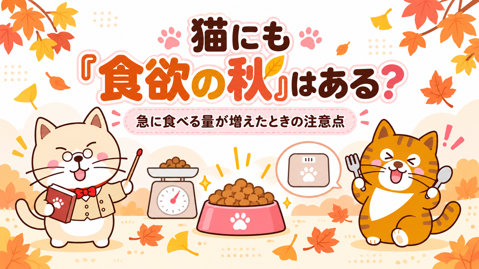 猫にも「食欲の秋」はある？急に食べる量が増えたときの注意点